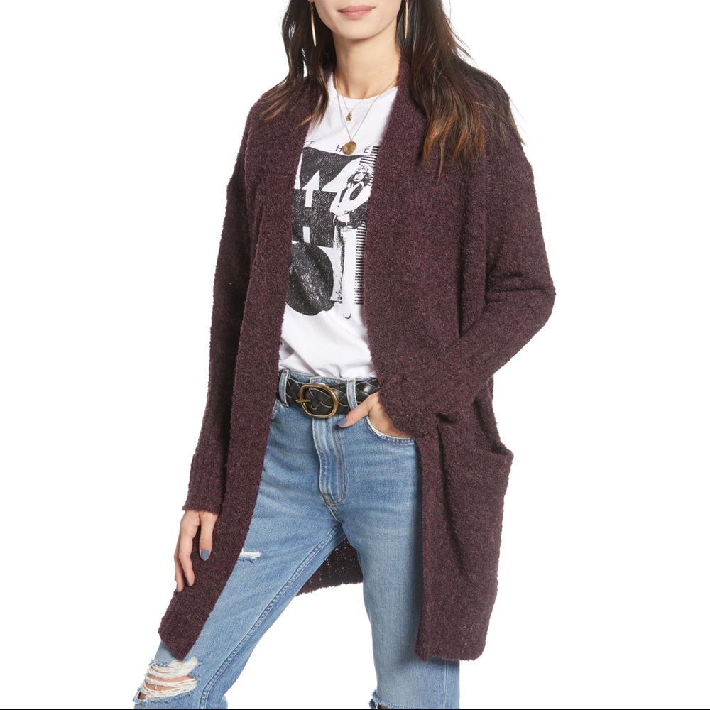 NEW TREASURE & BOND Chunky Open Front Knit Cardigan Oversized Size Small